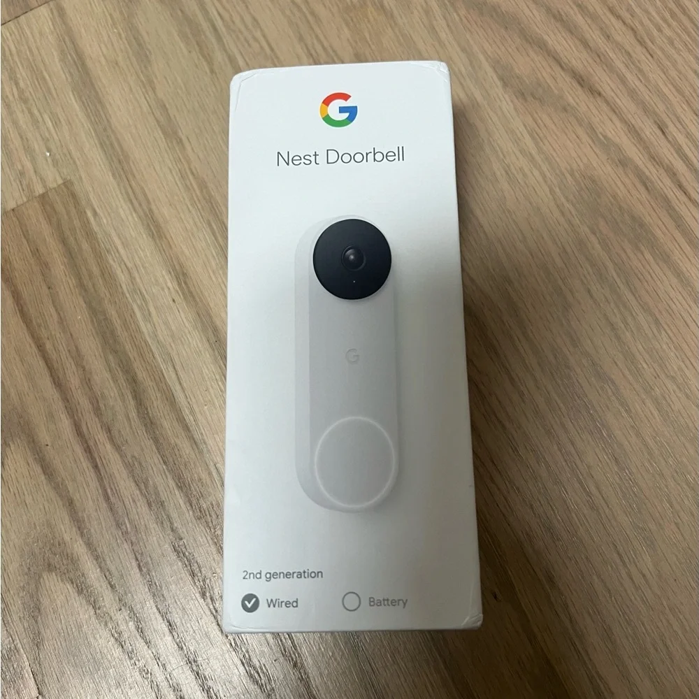 NEW Google Nest Doorbell - (Wired, 2nd Gen) - Wired Video Doorbell Camera - Snow